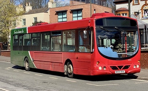 NK54 NVA ‘Hulleys of Baslow’. ‘Your Low Emission Bus’. Scania L94UB / Wright Solar /3 on Dennis Basford’s railsroadsrunways.blogspot.co.uk’