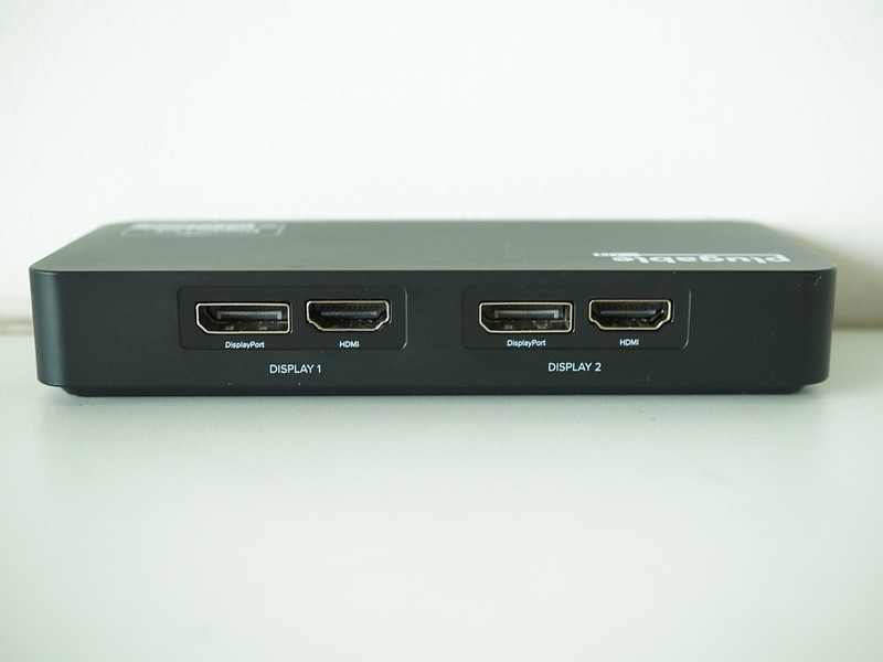 Plugable DisplayLink 4K DisplayPort and HDMI Dual Monitor Adapter - Back