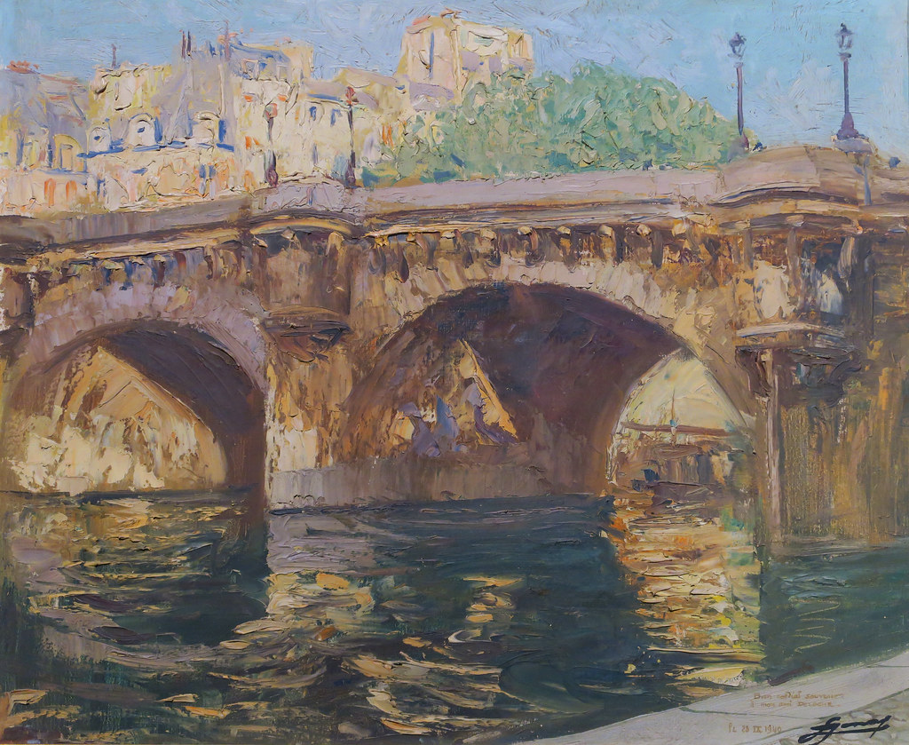 Le Pont Neuf au soleil Couchant (1937), Lucien Jonas - Exposition 