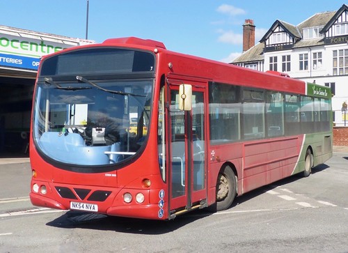 NK54 NVA ‘Hulleys of Baslow’. ‘Your Low Emission Bus’. Scania L94UB / Wright Solar /1 on Dennis Basford’s railsroadsrunways.blogspot.co.uk’