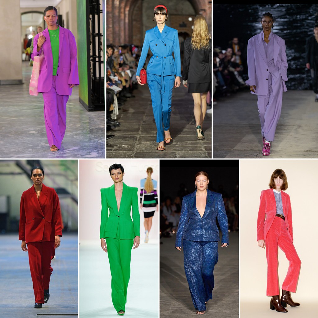 Colourful Suits AW22 Trend