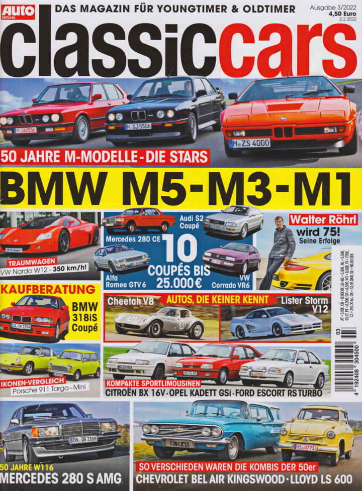 Image of Auto Zeitung - Classic Cars - 2022-03 - Cover