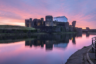 Caerphilly Castle Sunrise
