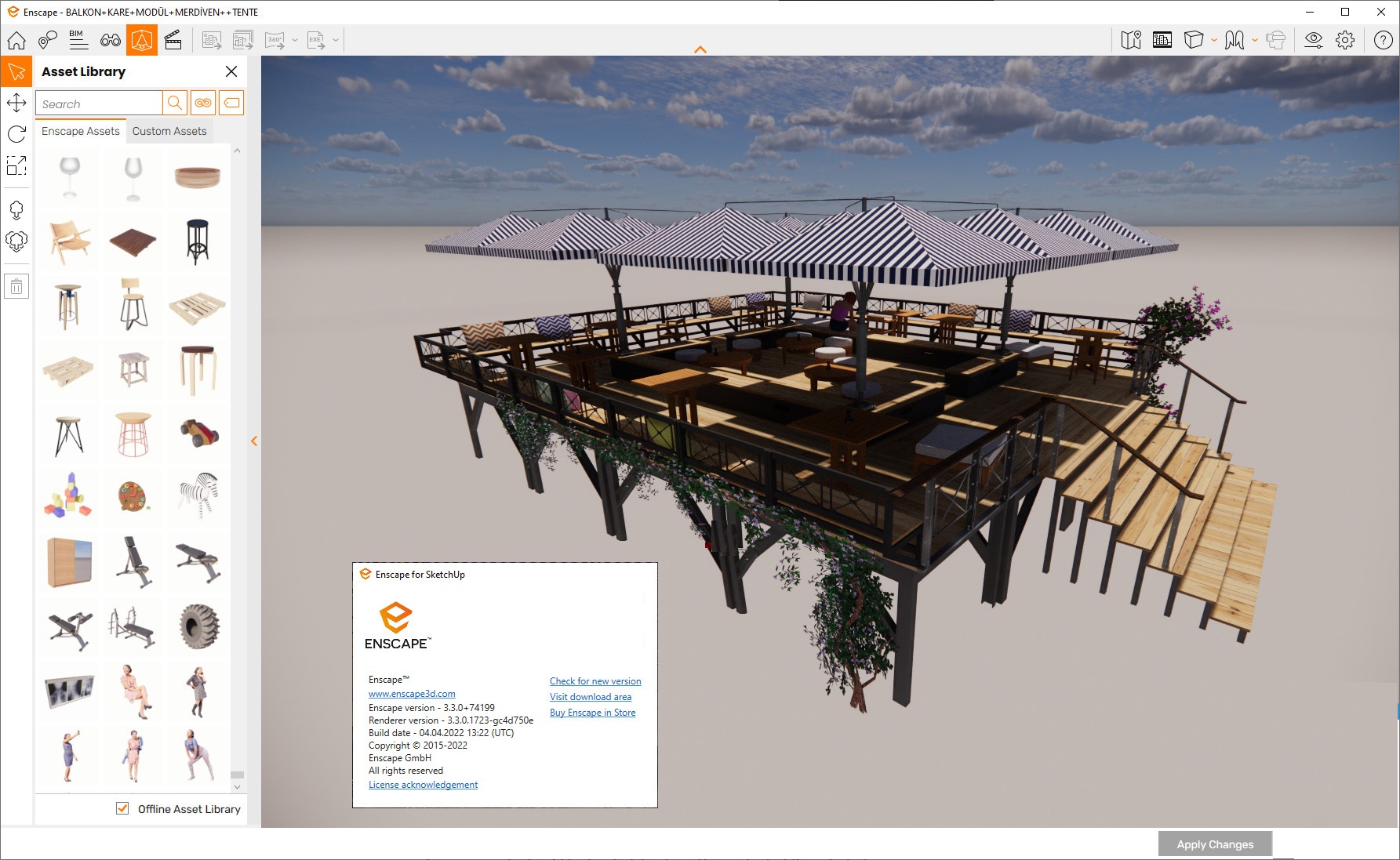 Working with Enscape 3D v3.3.0.74199 full license