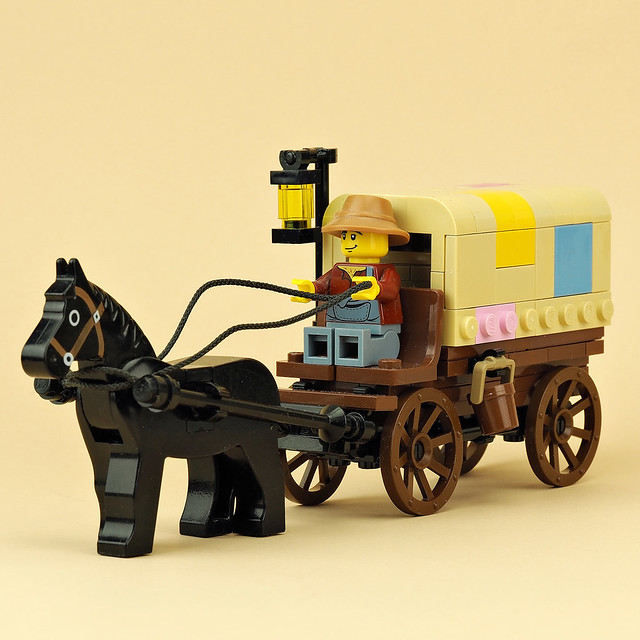 Medieval merchant wagon