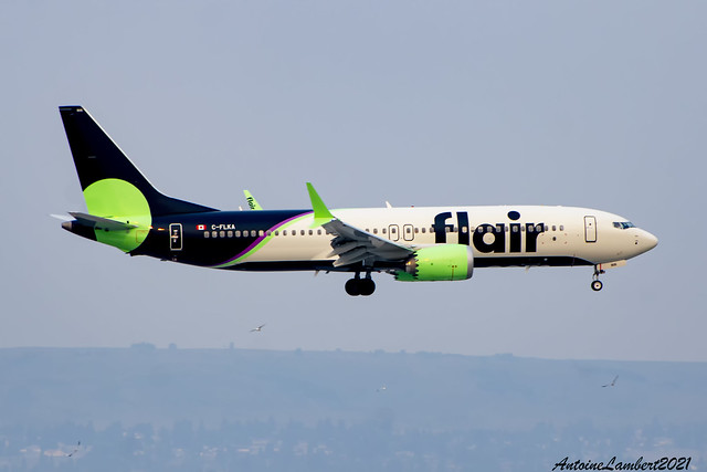 Flair Airlines Boeing 737 MAX8 C-FLKA YYC