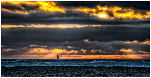 Dramatic sunset in Brittany by Karl-H.Friedrichs, 