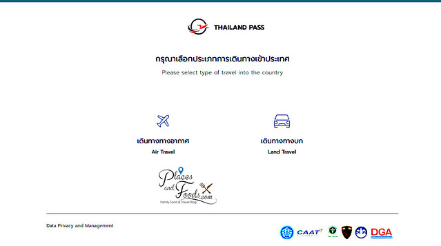 thailand pass air travel