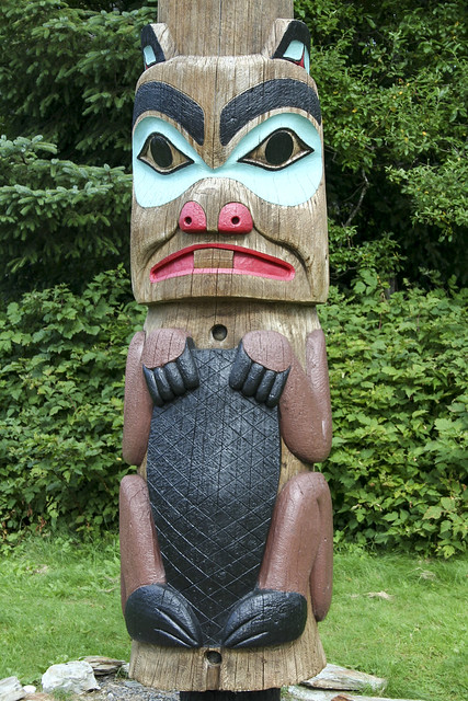 Totem poles at Saxman Village, Ketchikan, Alaska
