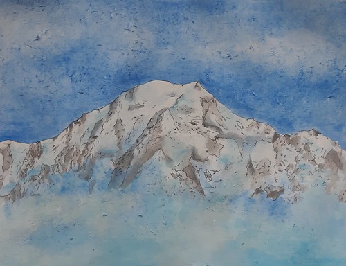 Mont Blanc aquarelle