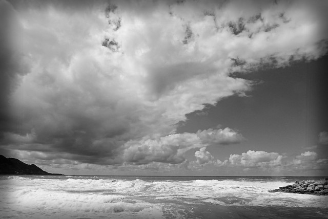 Cilento storm sky and sea.....B/W