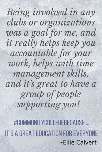Ellie Calvert: #CommunityCollegeBecause ... It’s A Great Education For Everyone 