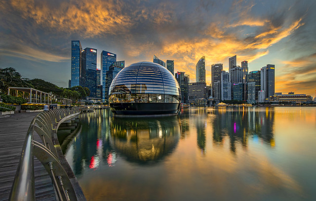 Epic SunSet @ Marina Bay Singapore