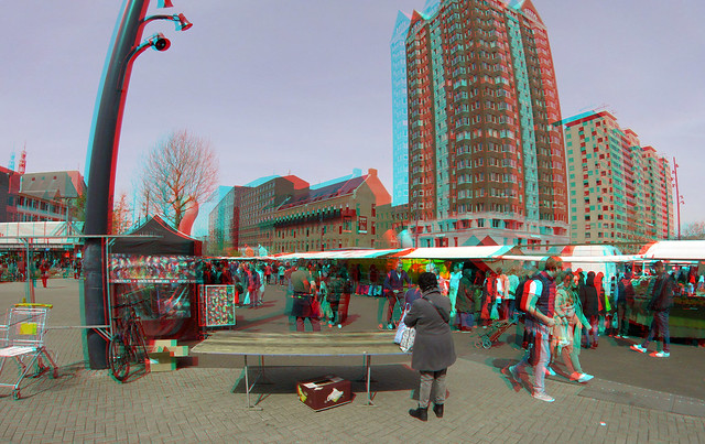 markt Binnenrotte Rotterdam 3D GoPro