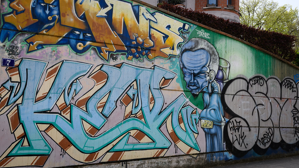 Graffiti, Les Grottes quarter, Geneva, Switzerland
