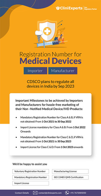 Medical Devices Registration Number for Importer or Manufacturer
