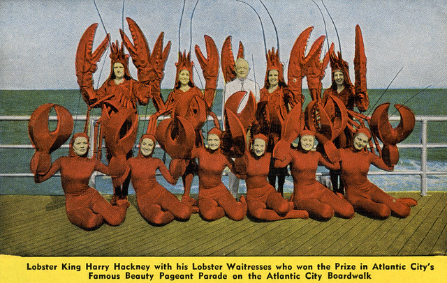 Lobster Waitresses, Hackney's Seafood Restaurant, Atlantic City, New Jersey, ca. 1940s