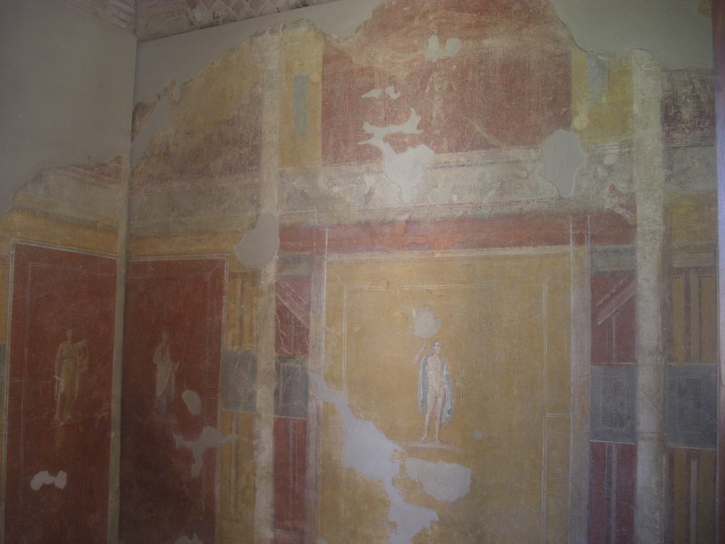 Fresco of Apollo, Polyhymnia and Erato