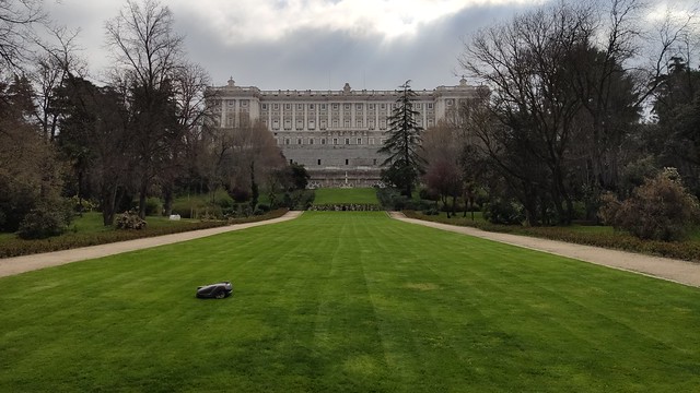 Husqvarna Robotic Lawn Mower -  Royal Gardens, Madrid, Spain