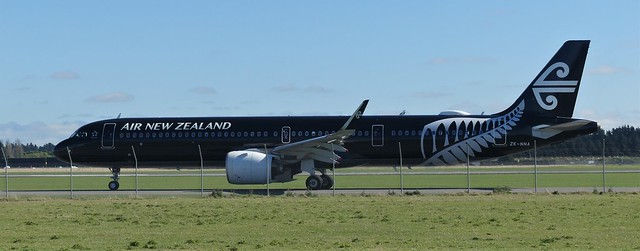 ZK-NNA Air New Zealand Airbus A321Neo (c.2018)