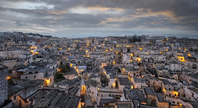 Matera all'imbrunire