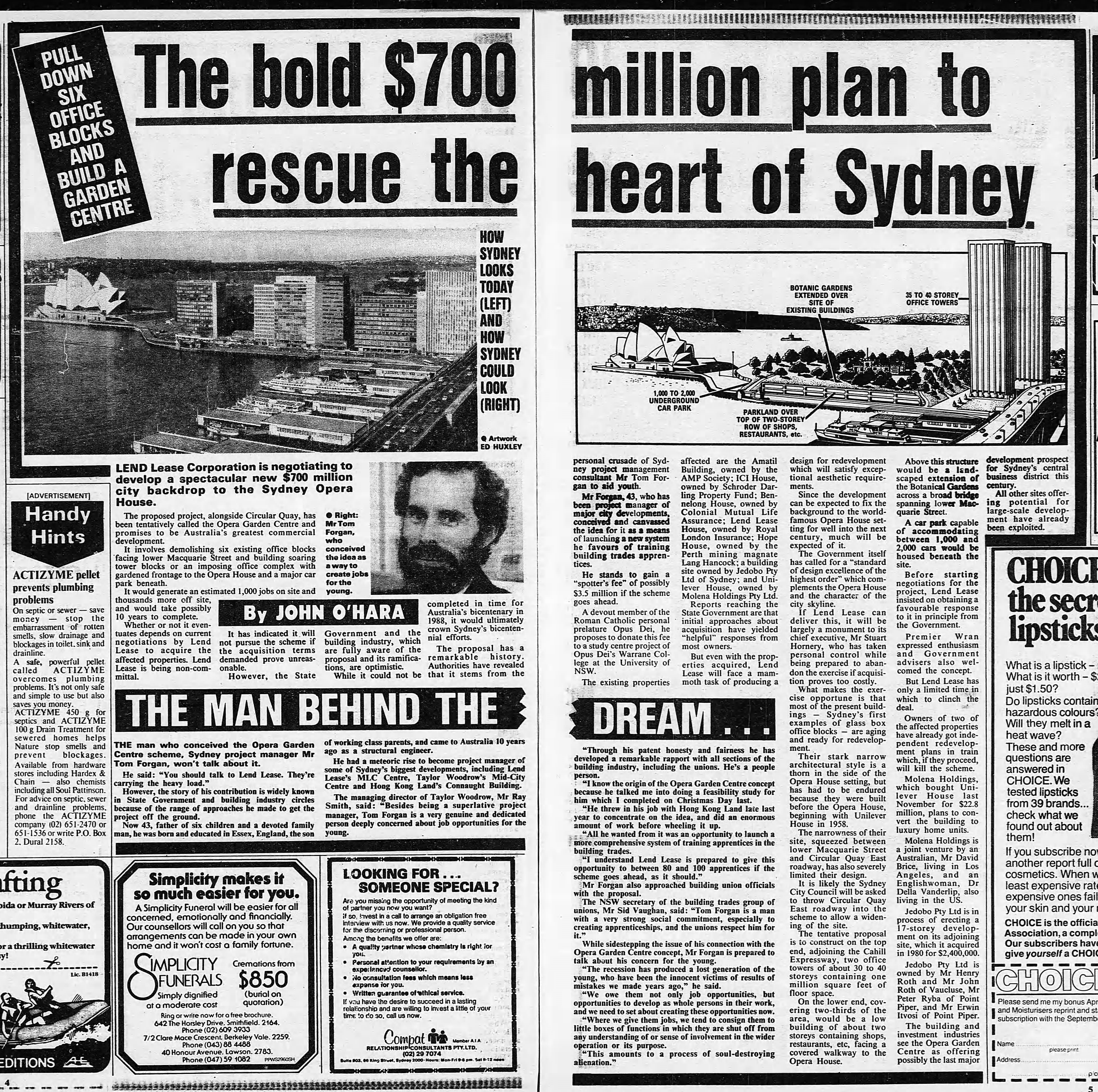 East Circular Quay September 16 1984 Sun Herald 4-5