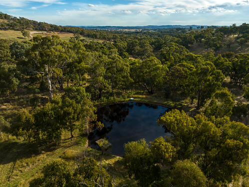 autumn landscape blayney nature australia aerial property newsouthwales clouds dam nsw scene country scenery paddocks water afternoon centralwest trees shore rural fields outdoors
