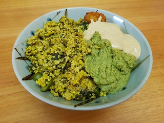 Golden Millet Pilaf; Noochy Broccoli