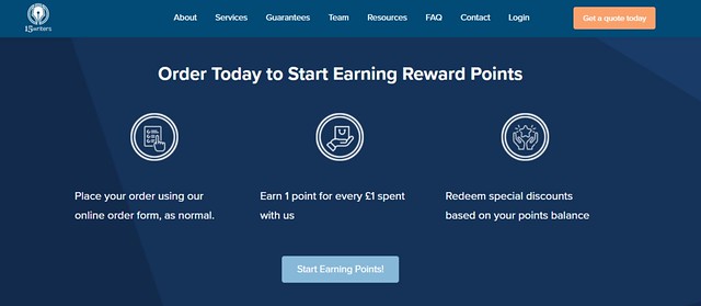 15writers.com has a reward program to encourage students to use the services.