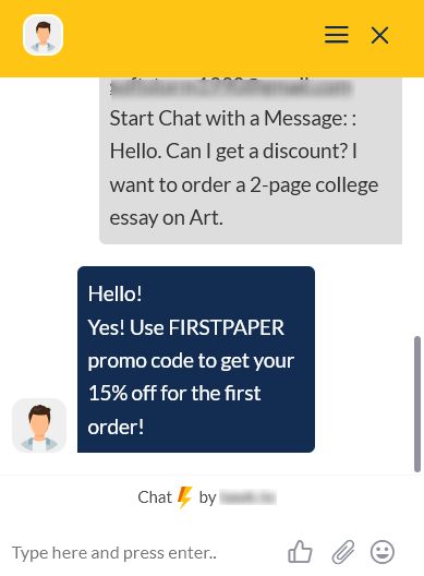 You can contact a support agent and get a promo code on your first order, but the discount may didn't work.