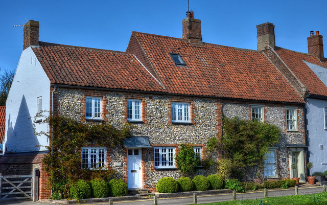Old cottages, Burnham Market, Norfolk