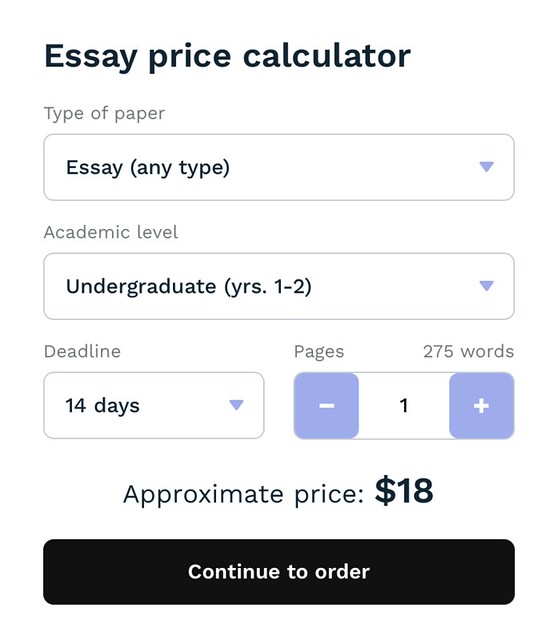 If you need to estimate the approximate cost of your assignment on Essayhave.com, you can use the online calculator.