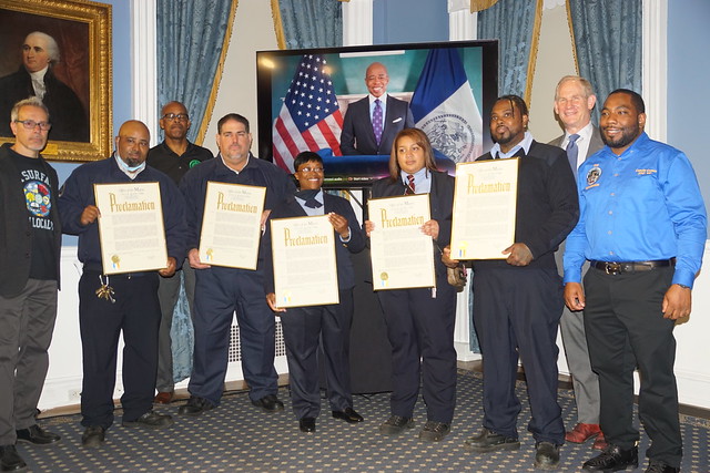 Sunset Park Crews Honored at City Hall