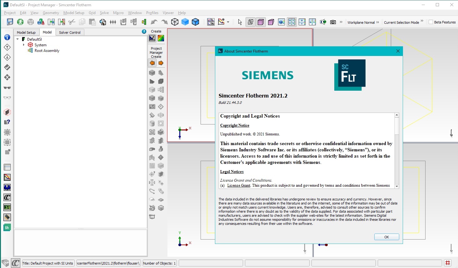 Working with Siemens Simcenter FloTHERM 2021.2.0