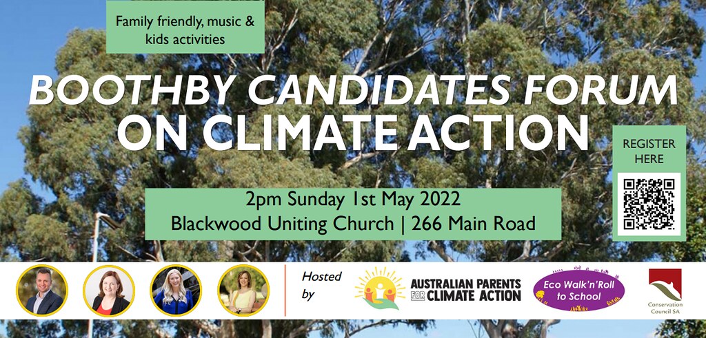 Boothby Candidates Forum on Climate Action