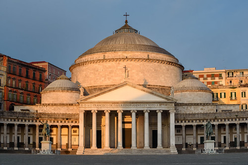 Naples - San Ferdinando - Piazza del Plebiscito - Basilica Reale Pontificia San Francesco di Paola