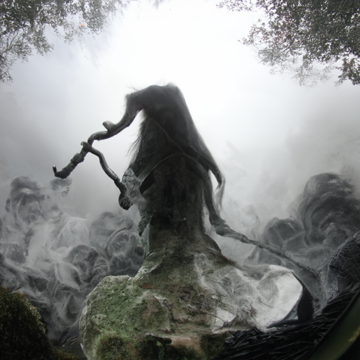 'a witch made of mist' JAX CLIP Guided Diffusion v2.7