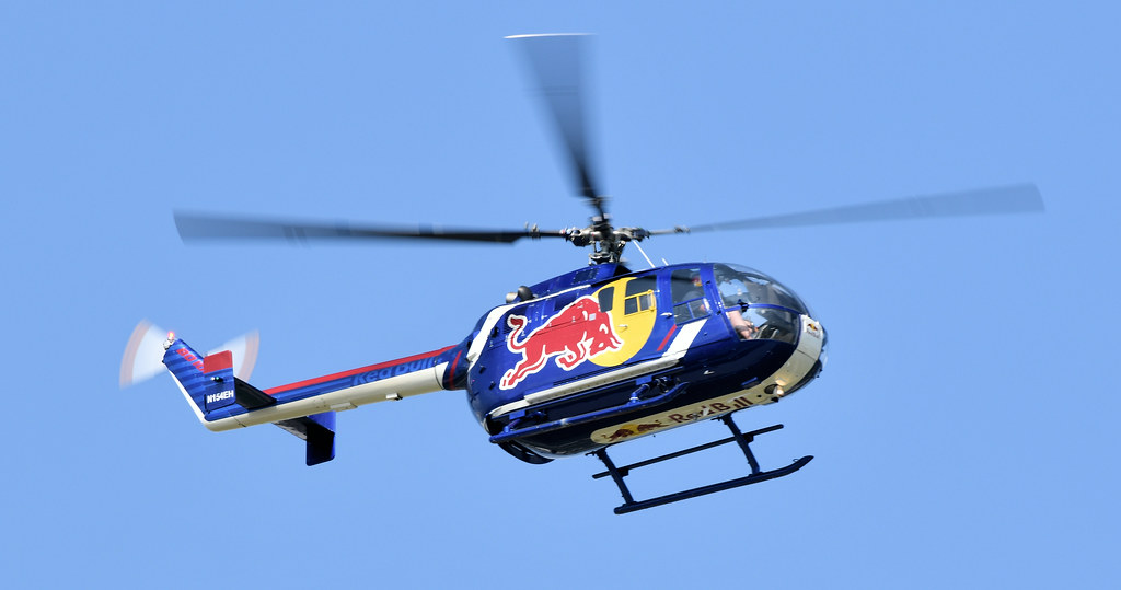 Messerschmitt Bolkow Blohm B0105 CBS4 N154EH Helicopter  Part of the USA Red Bull Display Team