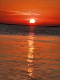 Orange sunset at Tambo Bluff Beach - S22