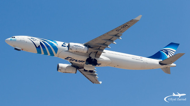 TLV - ** RARE ** Egyptair Airbus A330-300 SU-GDV
