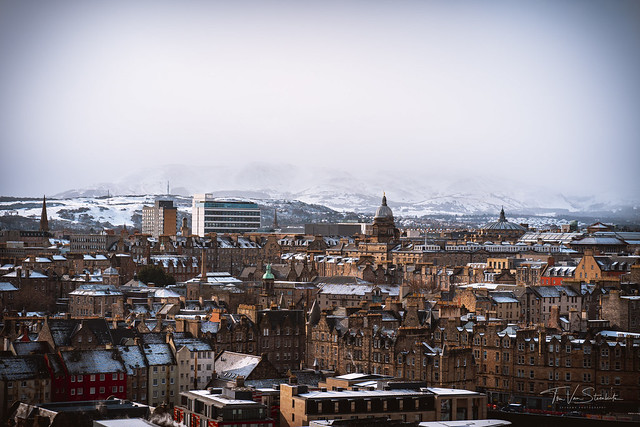 Edinburgh in cold winter days