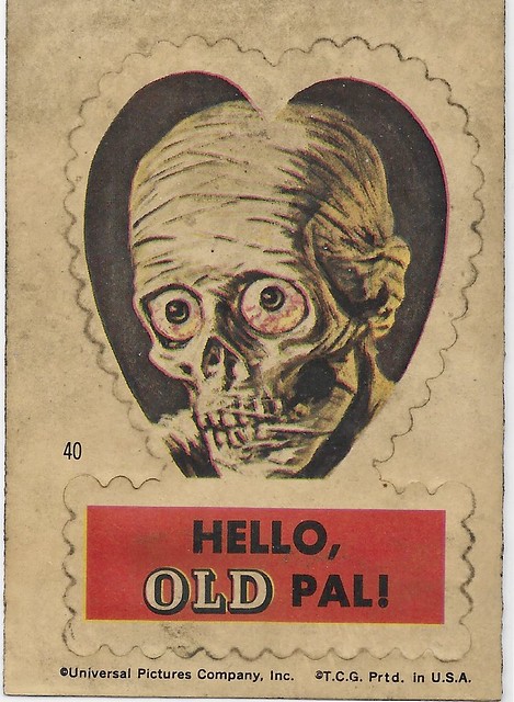 Frankenstein Valentine Sticker No. 40 (Topps 1966)