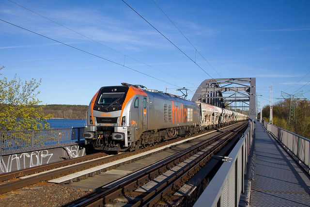 HVLE 159 005 + Güterzug/goederentrein/freight train  - Potsdam Templiner Seebrücke
