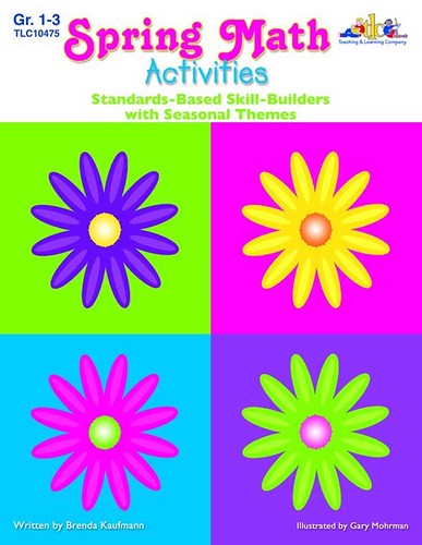 Spring Math Activites Cover book by Brenda (Elvik) Kaufmann AHS 1988 Author Ames High School class of 1988.