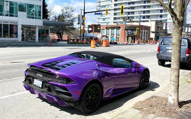 Purple Lamborghini: Seen on our Easter Sunday walk (+1)