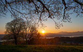 Sunrise over Lake Zurich