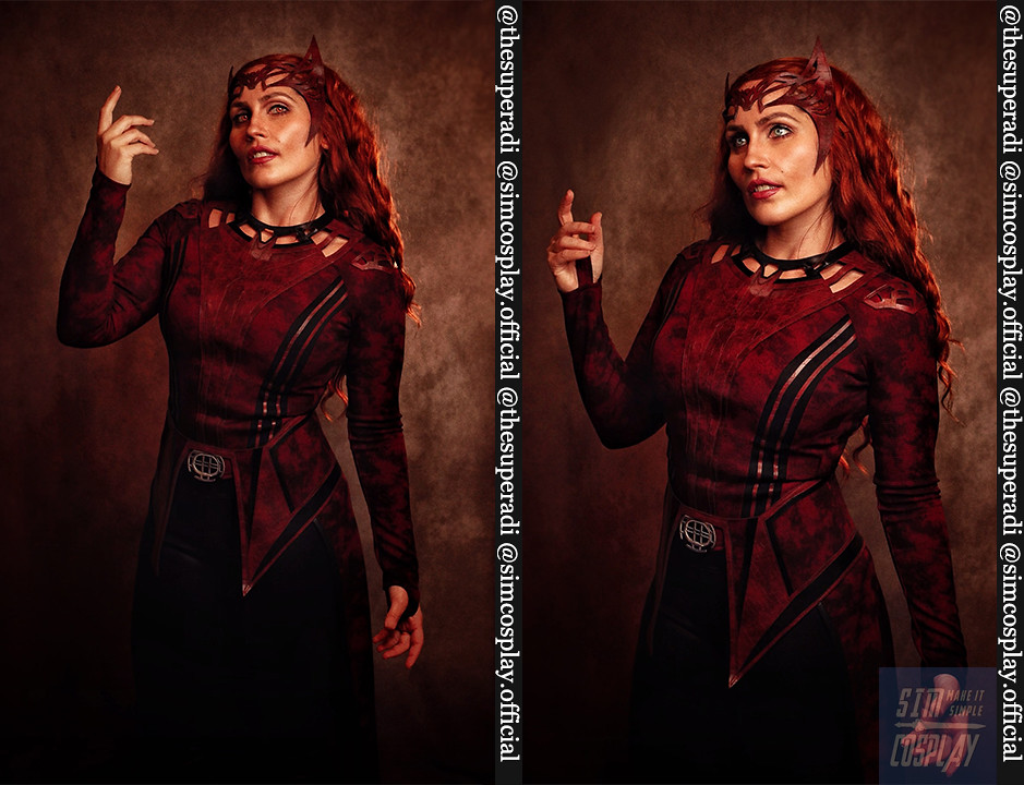 Scarlet Witch Wanda Cosplay Costumes In The Multiverse Of Madness Edition Ver.2