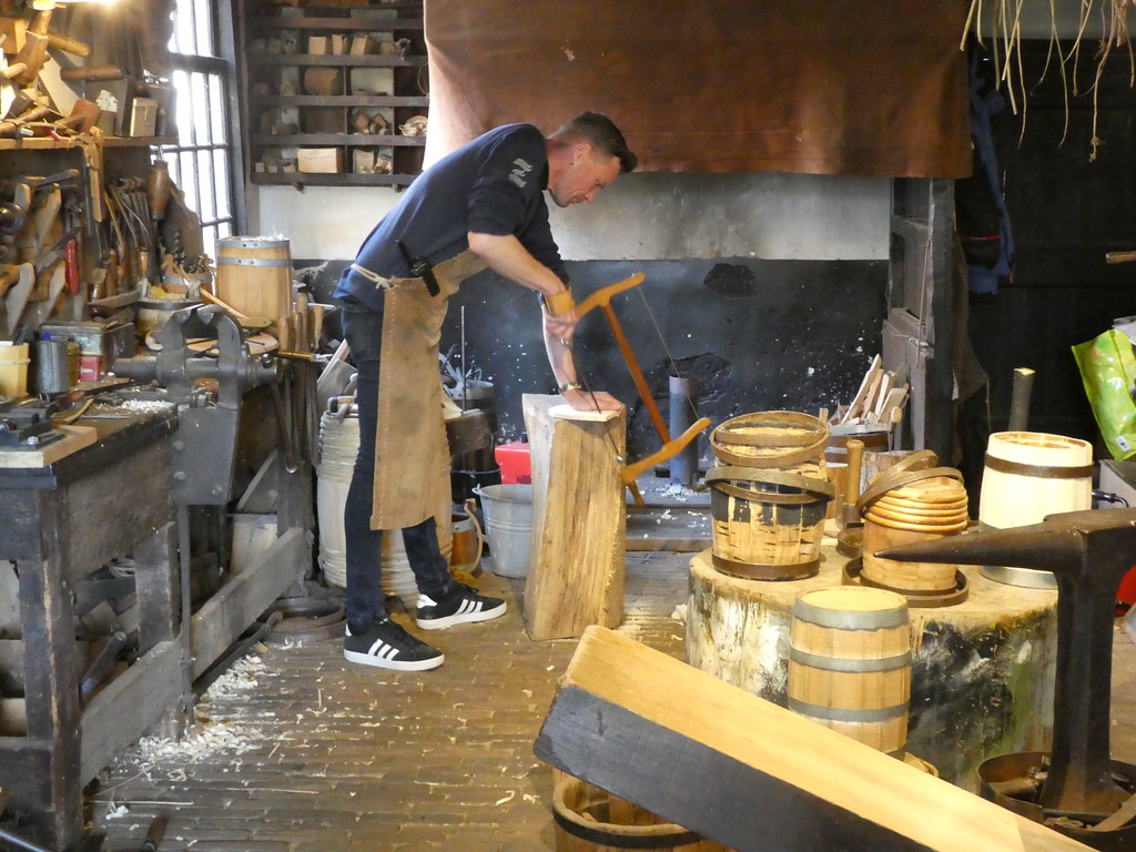 Barrel making at the Zuiderzee Museum