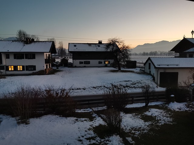 Winter Abend Sonnenuntergang Bayern Oberbayern © Upper Bavaria Evening Sunset Germany ©