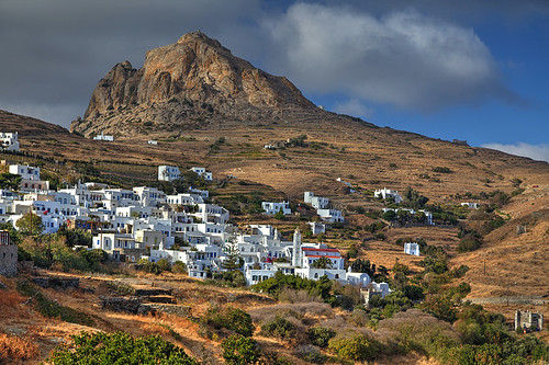 Tinos Landscape by hapulcu, Tripotamos village, Tinos island, late afternoon light, it was yet another very windy day, but that'
